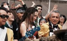 Belinda y Los Ángeles Azules graban video para el Mundial de Futbol 2026