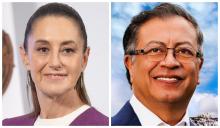 Claudia Sheinbaum y Gustavo Petro 