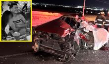 Una falla mecánica en uno de los neumáticos combinado con el exceso de velocidad proyectó el auto contra la estructura de concreto