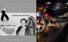 En la moto viajaban una pareja de adultos y sus dos pequeños nietos, la mujer falleció