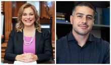 Maru Campos y Omar García Harfuch 