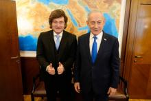 Javier Milei y Benjamin Netanyahu