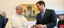 El Papa León XIV y Marco Rubio
