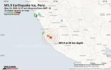 Se registra sismo de magnitud 6.1 en Perú; no se reportan víctimas