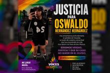 Exigen justicia para Oswaldo, asesinado tras desaparecer en calle Laureles; señalan posible crimen de odio