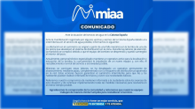 Comunicado de MIAA