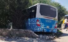 El saldo es de tres pasajeros lesionados y de los cuales uno fue trasladado al HGZ 3 del IMSS