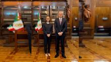 Claudia Sheinbaum y Carlos Torres Rosas