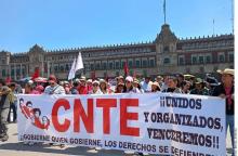 CNTE acuerda seguir con las manifestaciones en la CDMX