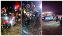 motociclistas heridos