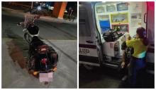 motociclista herido