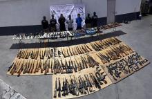 Tres detenidos en Nuevo León con 210 armas procedentes de Texas; operativo en carretera Nuevo Laredo-Monterrey