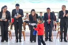 Tere Jiménez encabezó el regreso a clases de 420 mil estudiantes de Aguascalientes