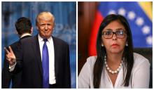 Donald Trump y Delcy Rodríguez