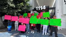 [GALERÍA] “No te vayas a enfermar, no tenemos material”: Se suma Aguascalientes a manifestaciones laborales del IMSS