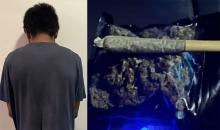 El sospechoso fue interceptado durante un operativo en calles de Loma Bonita