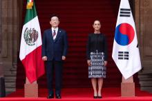 Sheinbaum y Lee Jae-myung