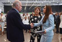 Tere Jiménez y Enrique Krauze