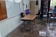 Ciclo escolar arrancó con afectaciones en nueve planteles por lluvias; niegan suspensión de actividades
