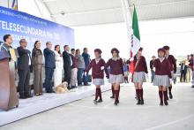 Inaugura Tere Jiménez nueva telesecundaria al oriente de la ciudad, en Vistas del Valle
