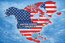 Trump publica mapa de Norteamérica cubierto con la bandera de EE. UU; Sheinbaum le responde