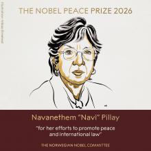 Otorgan Nobel de la Paz a Navi Pillay, jurista que se posicionado contra genocidios