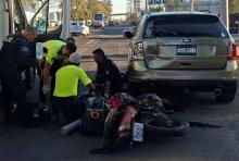 La imprudente maniobra ocurrió sobre Blvd a Zacatecas y la calle Luis Gil en el Desarrollo Especial Galerías