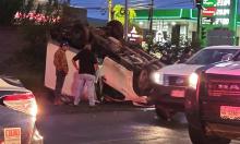 Un Chevy, una camioneta Toyota Hilux y una Volkswagen Caddy protagonizaron el percance durante las primeras horas de la mañana