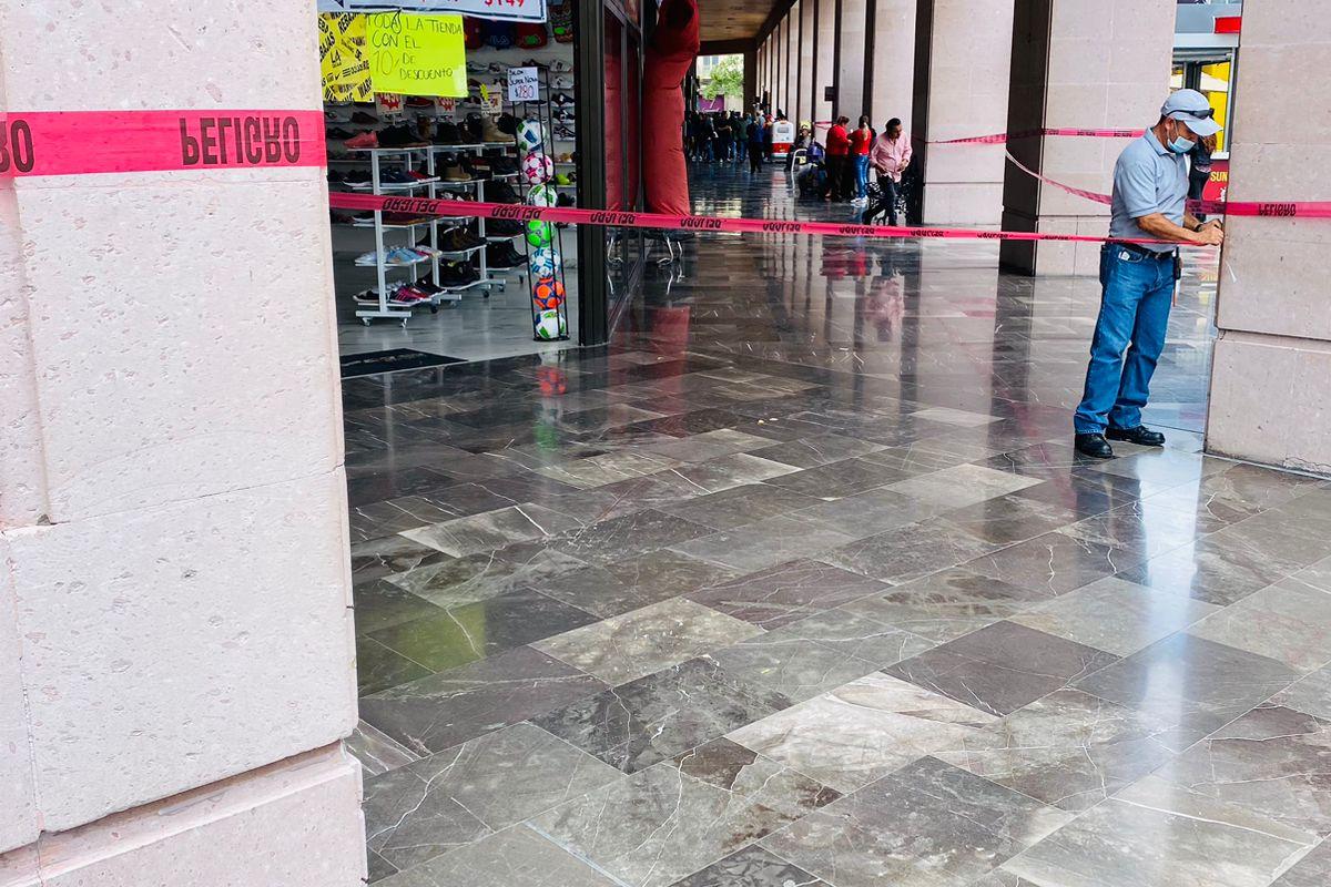 Daños en El Parián y en otros edificios de Aguascalientes por sismo